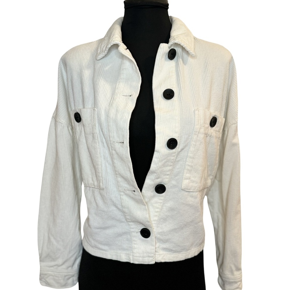Zara Corduroy Creme Jacket